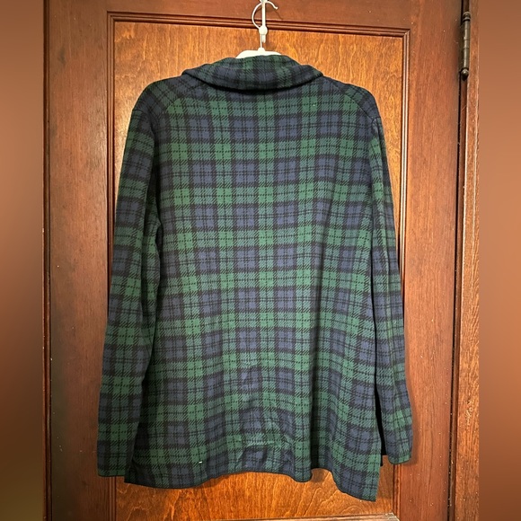 J Crew Blackwatch Plaid Cardigan Sweater Jacket Size XL - Picture 4 of 6